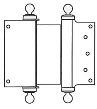 6 Inch  Box Clamp Type Double Acting Spring Hinge With Ball Tips, Pair, Bommer CL3024-6