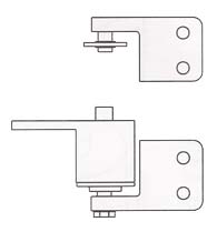 Box Clamp Mount Gravity Door Pivot Hinge, Bommer 7411