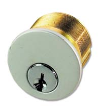 1-Inch Brass Mortise Cylinder Lock for Storefront Door, TH1100-BC