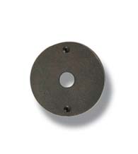 Small Round Bronze Doorbell Button Plate, Hamilton DBP-101-BP