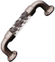 Twisted Clear Acrylic 3 Inch Cabinet Pull, RK International CP-43