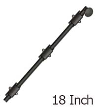 Solid Brass 18 Inch Surface Bolt, Deltana 18SB