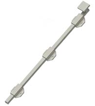 18 Inch Modern Surface Bolt, Deltana 18SBM