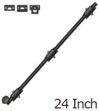 Solid Brass 24 Inch Surface Bolt, Deltana 24SB