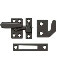 Solid Brass Small Window Lock Casement Fastener, Deltana CF066