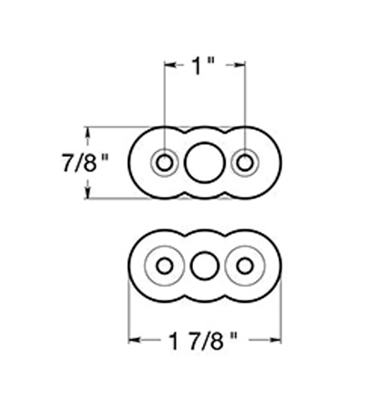 Top Pivot for Deltana DASH95 Floor Spring Hinge