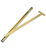 Solid Brass Overhead Door Holder and Stop, Deltana DCSM10