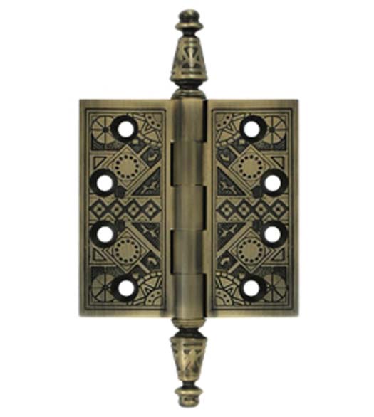 Deltana DSBP35U26 Solid Brass Ornate 3 1/2-Inch x 3 1/2-Inch Square Corner Hinge Deltana DSBP35U26 Solid Brass Ornate 3 1/2-Inch x 3 1/2-Inch Square Corner Hinge