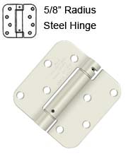 4 x 4 x 5/8 Radius Benchmark Door Spring Hinge, Deltana DSH4R5BM