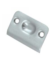 Solid Brass Ball Catch Strike Plate, Deltana SPB349