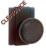 Hammered Knob with Blacksmith Rose, Fusion P-13-E2-ORB