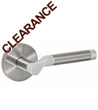 Contemporary Stainless Steel Passage Leverset, Fusion P-SG-A2-BSS