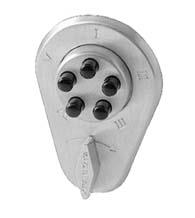 Simplex Keypad Deadlatch DOD Compliant, KABA 9290000