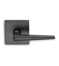 Sleek Brass Leverset with Square Rose, Omnia 171S/00