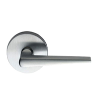 Sleek Brass Leverset with Round Rose, Omnia 171/00