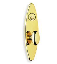 Oval Plate Egg Knob Mortise Lockset, Omnia 26860