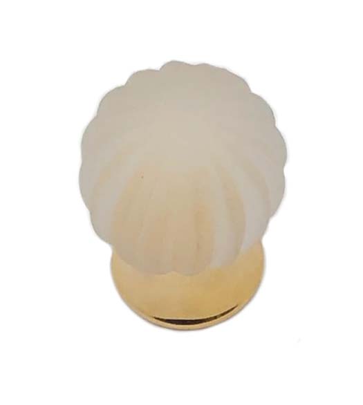 Frosted Clear Glass Knob, Omnia 4405/25US3