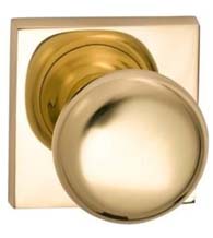 Simple Round Knob Square Rose Knobset, Omnia 458SQ
