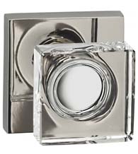 Square Glass Door Knobset, Omnia 956SQ