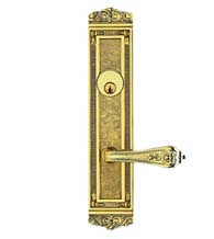 Decorative Designer Door Lever Entry Door Lockset, Omnia D56252