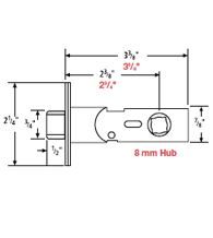 Latch for Omnia Stainless Steel Handlesets