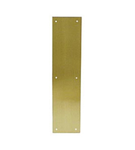 Push Plate 3.5 x 15 Inches Solid Brass, Deltana PP3515