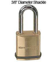Schlage Kryptonite Padlock with 3/8 Diameter Shackle, 2 Inch Clearance