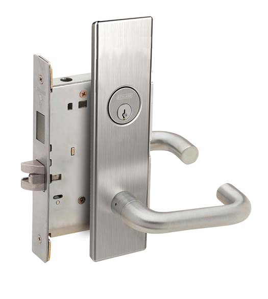 Corridor Lock Mortise Leverset, Schlage L9456-03L-626 - Doorware.com