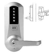 Simplex Keypad Exit Device Trim with Key Override, KABA 5010