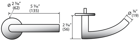 Hallow Stainless Steel Lever