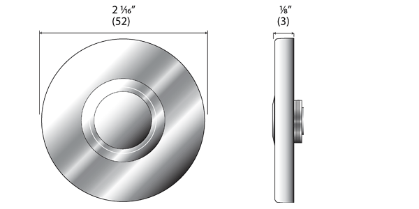 AHI SIG761 Round Doorbell Button Specifications