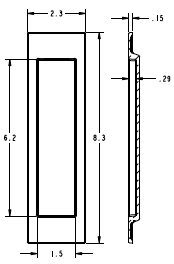 Large Santa Monica Pocket Door Passage Set, Baldwin PD005-PASS