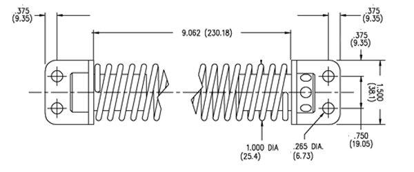Bommer 2430 Gate Spring Size