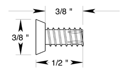 deltana SCMS1005  #10 x 1/2 inch wood screw