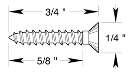 deltana SCWB775 #7 x 3/4