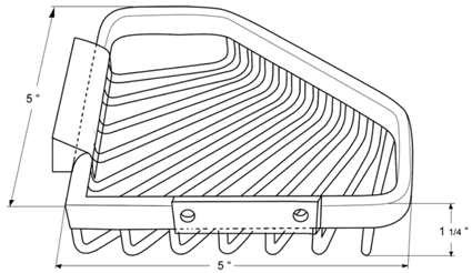 Deltana WBP542 Pentagon Corner Wire Basket Specifications