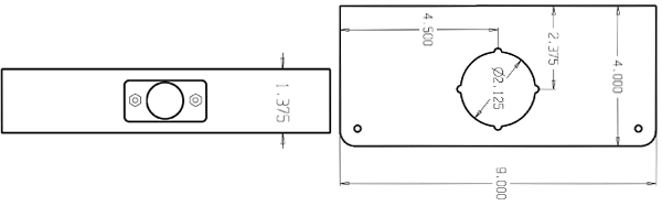 Don-Jo 1CW Dimensions