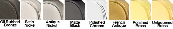 Emtek 3351 Available Finishes