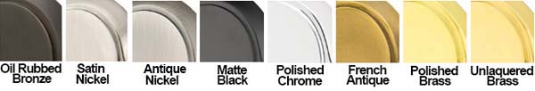 Emtek 3506 Available Finishes