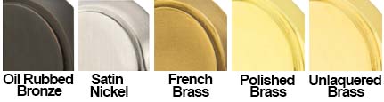 Emtek 7059 Available Finishes
