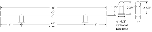 Emtek 86194 Dimensions