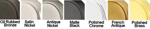 Emtek 8980 Available Finishes