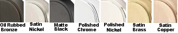Emtek Finish Chart