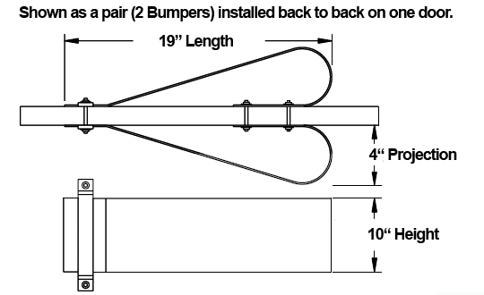 Bommer 175-19-600 Door Bumper Guard Size