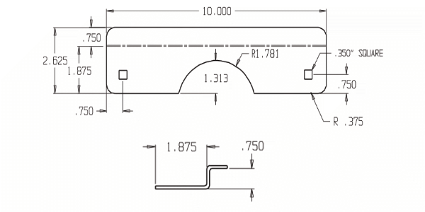 Don-Jo OSLP-110-630 Security Latch Guard size