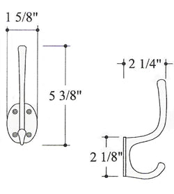 Hamilton CH-125 Hook Dimensions
